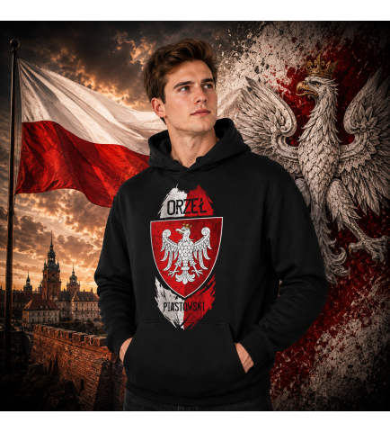 BLUZA Z KAPTUREM ORZEŁ PIASTOWSKI
